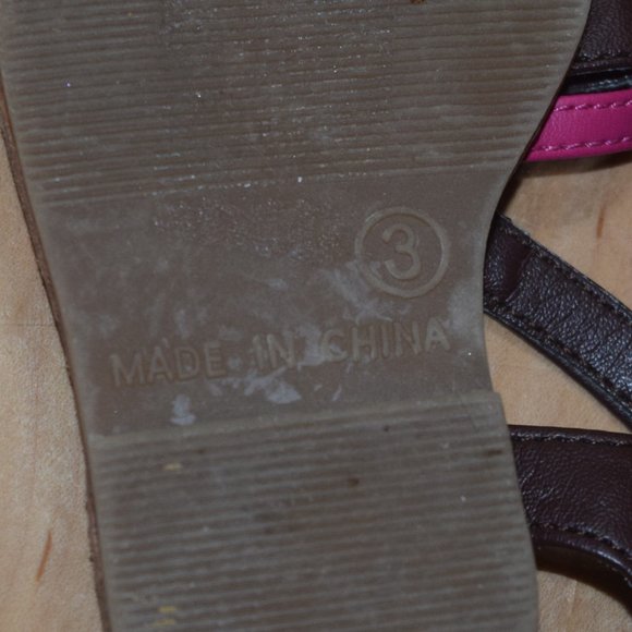 GAP Baby Toddler Girls' Sz 3 Sandals - Some Scuffs - Picture 5 of 5